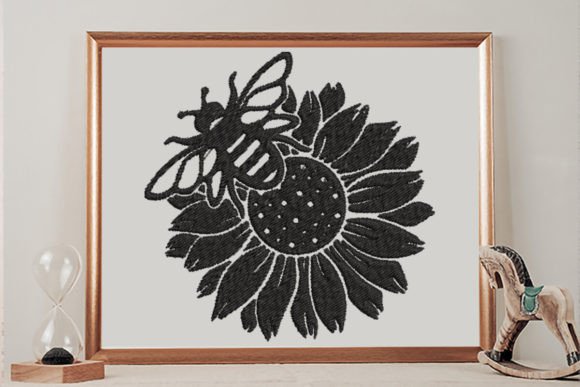 Bee on a Sunflower Embroidery: A Seller’s Perspective