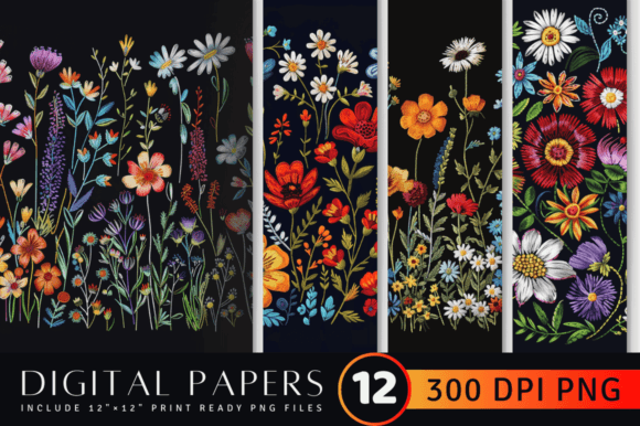 Boho Wildflowers Embroidery Pattern Review