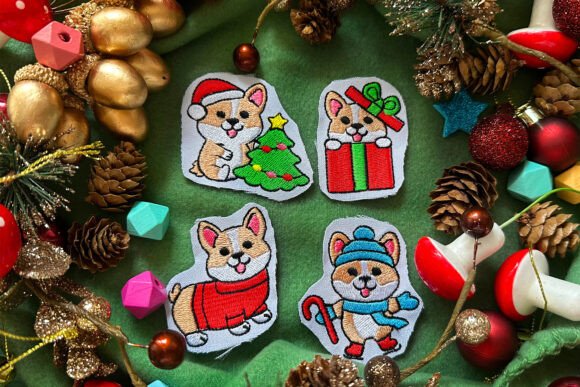 Christmas Corgi Machine Embroidery Review