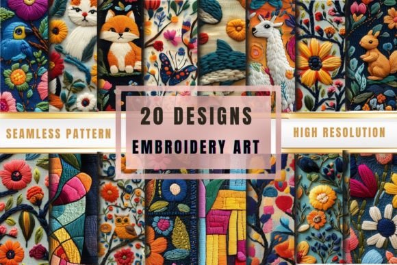 Embroidery Art Seamless Pattern Review