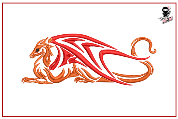 Fantasy Dragon Embroidery for Holiday Collections