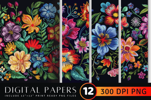 Flowers Embroidery Pattern Review for Holiday Collections