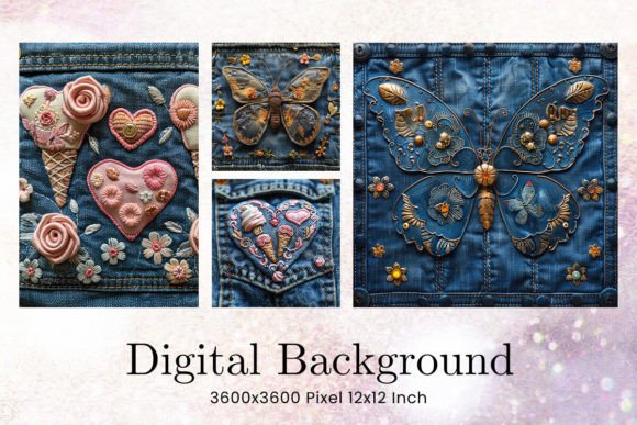 Jeans Denim Embroidery Background Crafts Review