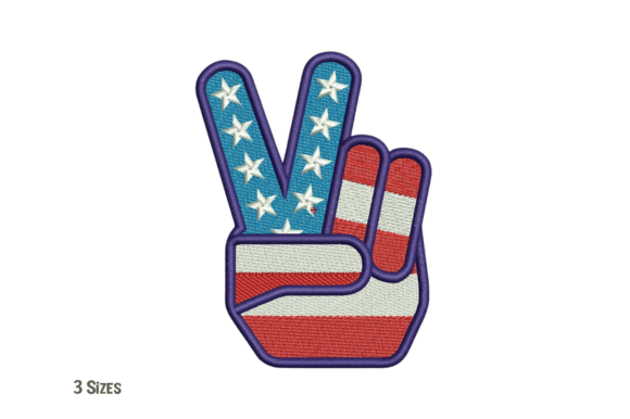 Patriotic Peace Sign Embroidery Review