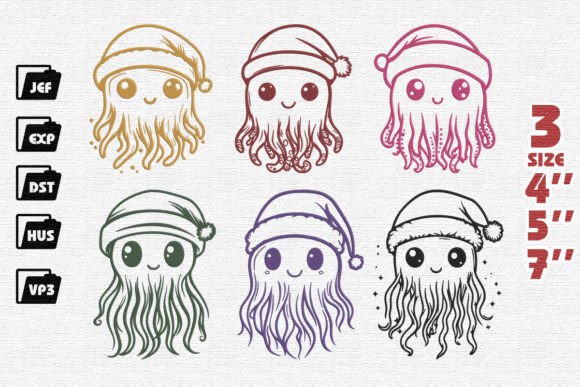 Set of 6 Cute Jellyfish Embroidery Review